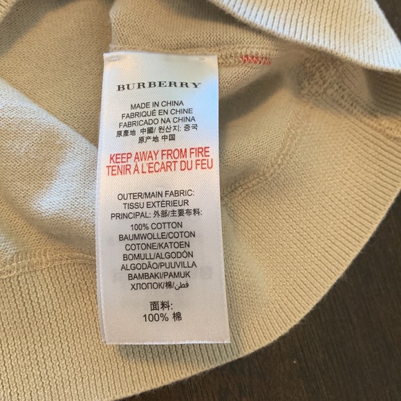 Burberry sweater (Boys sz8) - Picture 3 of 5